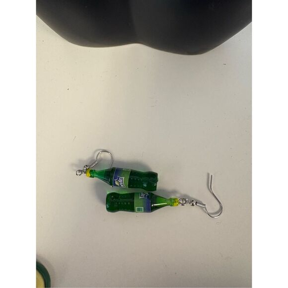 Sprite Soda Bottle Earrings - Picture 4 of 4